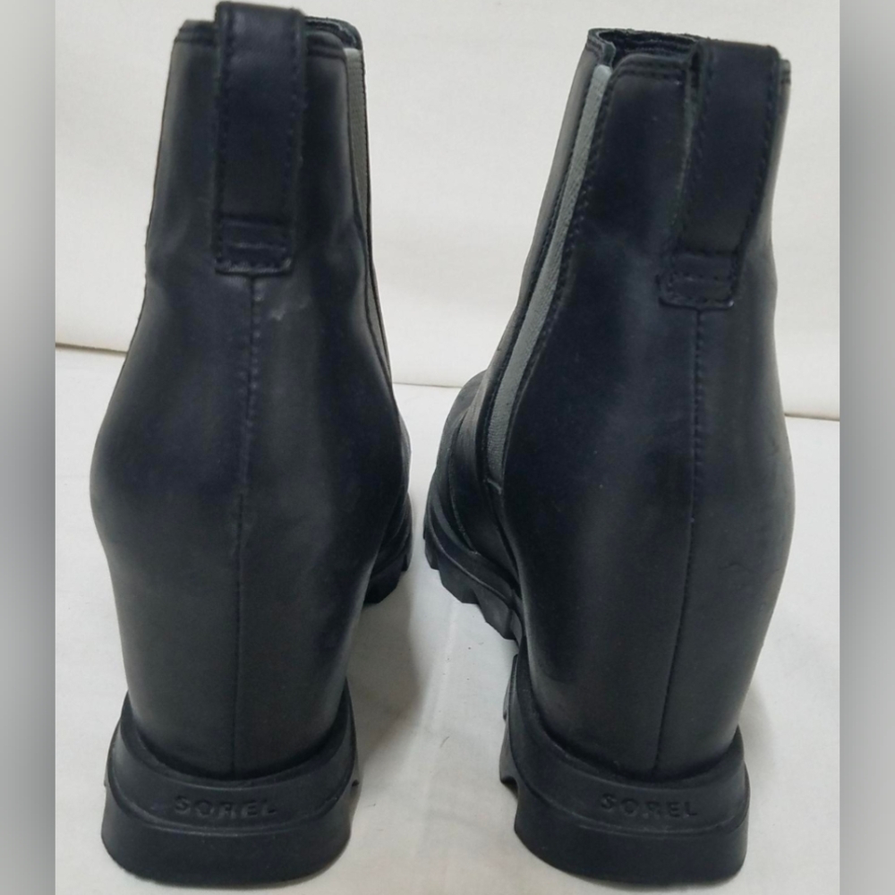 Sorel Joan Of Artic Wedge III Chelsea Ankle Boots Size 7.5 W/Box MSRP $200 - Picture 5 of 9